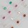 Silver Chain 5mm / 1cm / silver / rose quartz