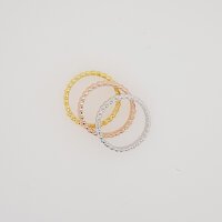 Tricolor Ring Size 60 / 3 pieces / tricolor