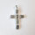 Cross Pendant 35 x 25mm / 1 piece / labradorite