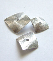 Plättchen, gebogen 10mm / 10g / ca. 21 Stück / silber