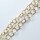 Silver Chain by the meter, gold plated 10mm / 1cm / gold