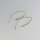 V-Shape Earwire 53mm / 10g / approx. 10 pieces / silver