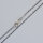 Silver Chain 40cm / 1 piece / black