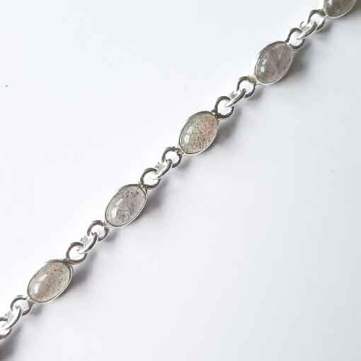 Bracelet Labradorite / 1 piece / silver
