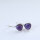 Halbedelstein Ohrhänger Amethyst / 1 Paar / silber