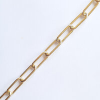 Silver Chain 14 x 5mm / 1cm / black