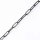 Silver Chain 14 x 5mm / 1cm / black