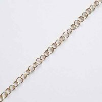 Silberkette 3,3mm  / 1cm / gold