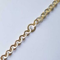 Silberkette 12mm / 1cm / bicolor
