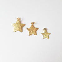Stern 25mm / 1 Stück / gold