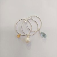 Creole 15mm / 10g / approx. 32 pieces / silver