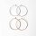 Creole 15mm / 10g / approx. 32 pieces / silver