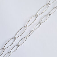 Silberkette 18 x 6mm / 1cm / silber