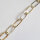 Silver Chain by the meter 19 x 9mm / 1cm / bicolor