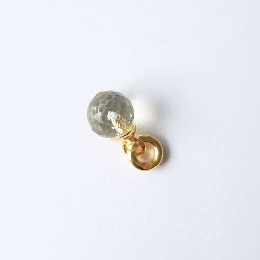 Amethyst, grün 8mm / 1 Stück / gold