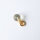 Green Amethyst Pendant 8mm / 1 piece / gold