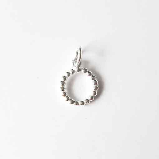Charm 10mm / 5 pieces / silver