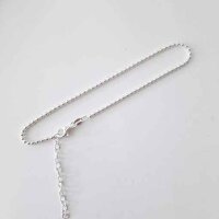 Anklet 31cm / 3 pieces / silver