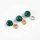 Emerald Pendant 8mm / 1 piece / gold