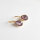 Halbedelstein Ohrhänger, Tropfenform Lila Amethyst / 1 Paar / gold