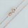 Silver Rolo Chain, diamond cut , rose 1,1mm / 90cm / 1 piece / rose