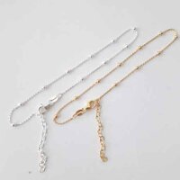 Anklet  31cm / 3 pieces / gold