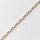 Silberkette 2,5 x 1,5mm / 1cm / gold