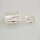 Bead 17 x 10 x 7mm / 2 pieces / silver