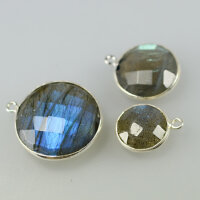 Labradorite 11mm / 5 pieces / silver