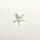 Starfish 25mm / 10g / approx.4 pieces / silver