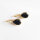 Halbedelstein Ohrhänger, Tropfenform Onyx / 1 Paar / gold