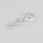 Donut Bead 8mm / 5g / approx. 9 pieces / silver