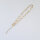 Paperclip Fußkette 22+5cm / 1 Stück / silber