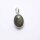 Semi Precious Gemstone Pendant, oval, small Moonstone / 9 x 7mm / 5 pieces / silver