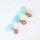 Aqua Chalcedon Pendant 12mm / 1 piece / silver