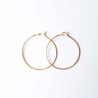 Creole 20mm / 10g / approx. 27 pieces / silver