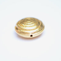 Schnecke 14mm / 1 Stück  / gold