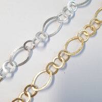 Silver Chain by the meter 20mm / 1cm / gold