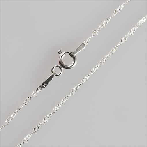 Rope Chain  40cm / 1 piece / silver