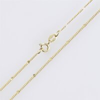 Silberkette mit Plättchen 42cm / 1 Stück / gold