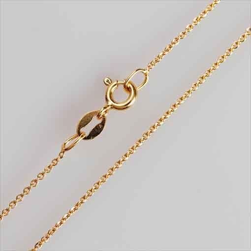 Anchor chain 0,8mm 38cm / 1 piece / gold