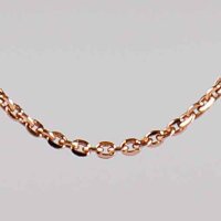 Anchor chain 0,8mm, 42cm / 1 piece / rose