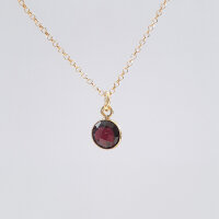 Semi-precious stone pendant, round