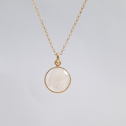 Moonstone 12mm / 3 pieces / gold