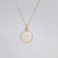 Mondstein 20mm / 1 Stück / gold
