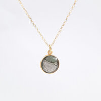 Labradorite 12mm / 3 pieces / gold