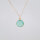 Aqua Calcedon 16mm / 1 Stück / gold