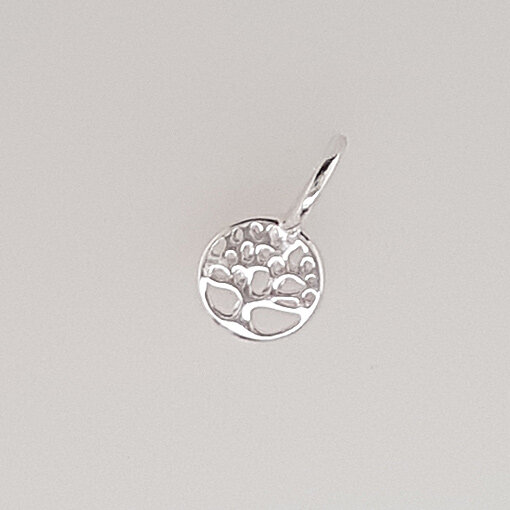 Tree of Life Charm 7mm / 10 pieces / silver