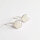Semi Precious Stone Earrings Moonstone / 1 pair / silver