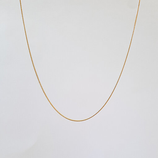 Schlangenkette 0,8mm vergoldet